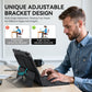 Sliding Rail Keyboard Case – Adjustable Height & 360° Rotating, Magnetic Detachable, 7-Color RGB Backlit & Bluetooth Connectivity