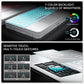 Sliding Rail Keyboard Case – Adjustable Height & 360° Rotating, Magnetic Detachable, 7-Color RGB Backlit & Bluetooth Connectivity