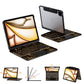 Transparent y2k Mechanical Style iPad Keyboard Case – 360° Rotatable,7-Color Backlight, Multi-Touch