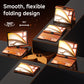 Cosmic Orange iPad Keyboard Case – 360° Rotatable, 7‑Color Backlight, Multi‑Touch