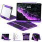 Transparent y2k Mechanical Style iPad Keyboard Case – 360° Rotatable,7-Color Backlight, Multi-Touch