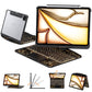 Transparent y2k Mechanical Style iPad Keyboard Case – 360° Rotatable,7-Color Backlight, Multi-Touch