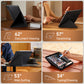Magnetic Slim Folio iPad Case with 4 Adjustable Angles, Portrait & Landscape Stand