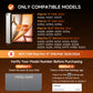 Cosmic Orange iPad Keyboard Case – 360° Rotatable, 7‑Color Backlight, Multi‑Touch
