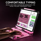 Y2K Pink Transparent iPad Keyboard Case – 360° Rotatable, 7-Color Backlight, Multi-Touch