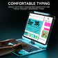 Y2K Blue Transparent iPad Keyboard Case – 360° Rotatable, 7-Color Backlight, Multi-Touch
