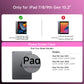 Y2K Pink Transparent iPad Keyboard Case – 360° Rotatable, 7-Color Backlight, Multi-Touch