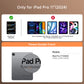 Transparent White Mechanical Style iPad Keyboard Case – 360° Rotatable,7-Color Backlight,Multi-Touch