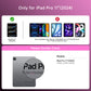 Y2K Pink Transparent iPad Keyboard Case – 360° Rotatable, 7-Color Backlight, Multi-Touch