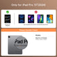 Transparent White Mechanical Style iPad Keyboard Case – 360° Rotatable,7-Color Backlight,Multi-Touch
