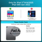 Y2K Blue Transparent iPad Keyboard Case – 360° Rotatable, 7-Color Backlight, Multi-Touch