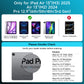 Y2K Blue Transparent iPad Keyboard Case – 360° Rotatable, 7-Color Backlight, Multi-Touch