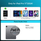 Y2K Blue Transparent iPad Keyboard Case – 360° Rotatable, 7-Color Backlight, Multi-Touch