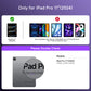 Y2K Purple Transparent iPad Keyboard Case – 360° Rotatable, 7-Color Backlight, Multi-Touch