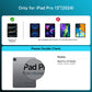 Y2K Blue Transparent iPad Keyboard Case – 360° Rotatable, 7-Color Backlight, Multi-Touch