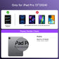 Y2K Purple Transparent iPad Keyboard Case – 360° Rotatable, 7-Color Backlight, Multi-Touch