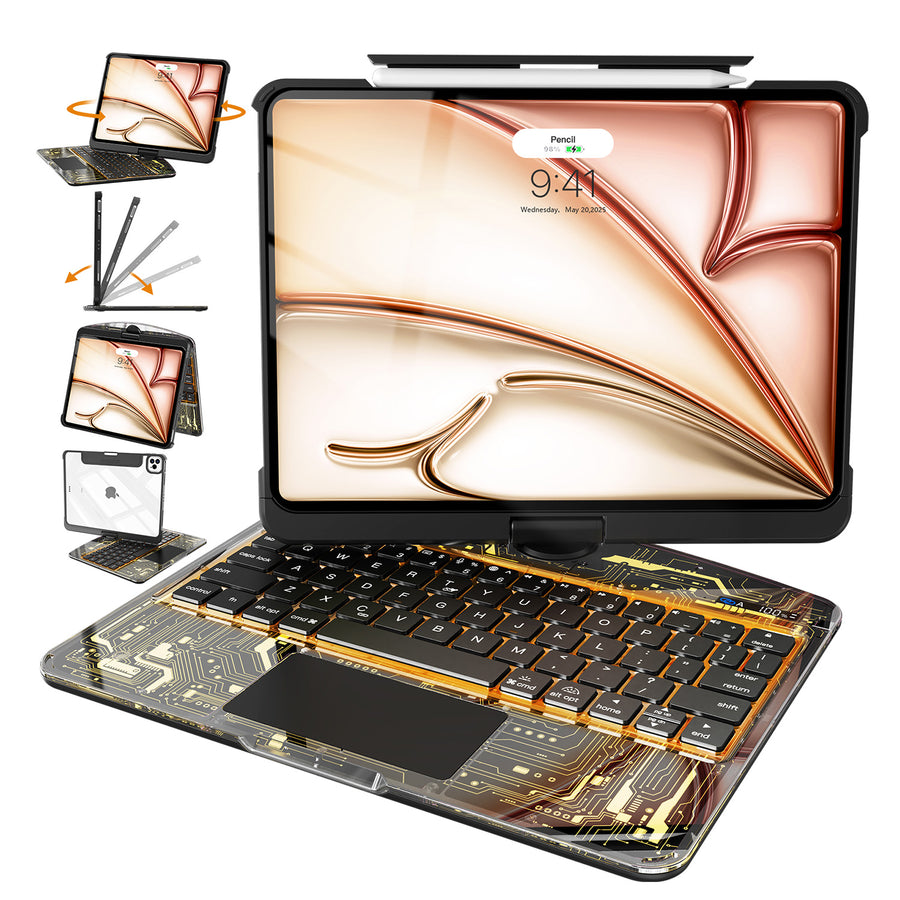 Tiaota Transparent iPad Keyboard Case